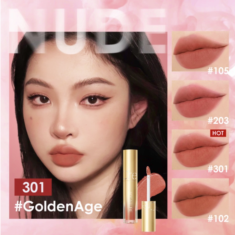 BPOM Liquid Matte Lipstik Fast Dry Tahan Air Golden Age