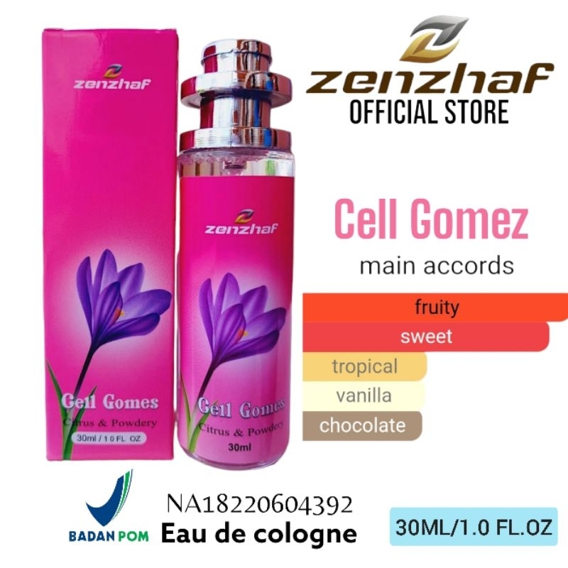 PARFUM BPOM ZENZHAF CELL GOMEZ 30ML