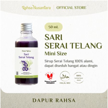 Rahsa Nusantara - Sari Lemon/Sari Jahe Merah/Sari Kunyit Asam/Sari Serai Telang Mini Size Basic &amp; Sari Series 50ml