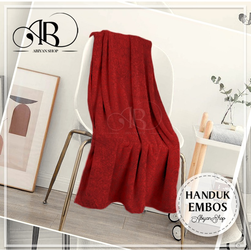 Handuk Embos Polos (COD)- Handuk Besar - Handuk Mandi Murah - Handuk Dewasa - Handuk Microfaiber
