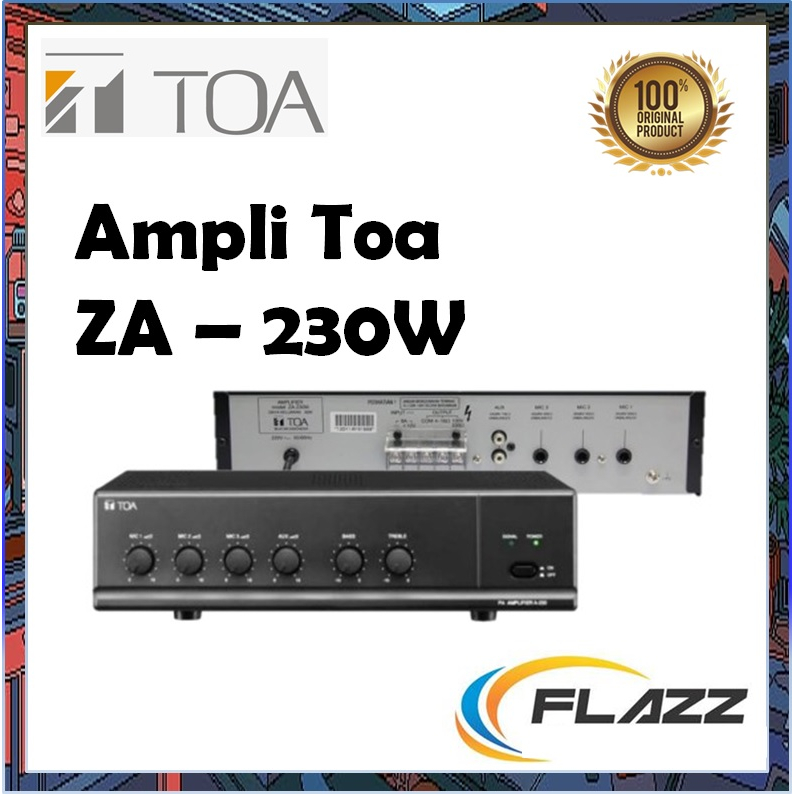 Ampli TOA ZA230W, ZA 230W, ZA230 W, 230 W Original, 30 Watt