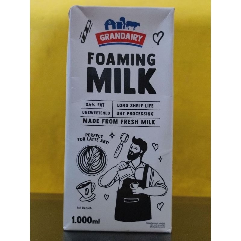 

Susu UHT Grandairy Foaming Milk - 1Lt