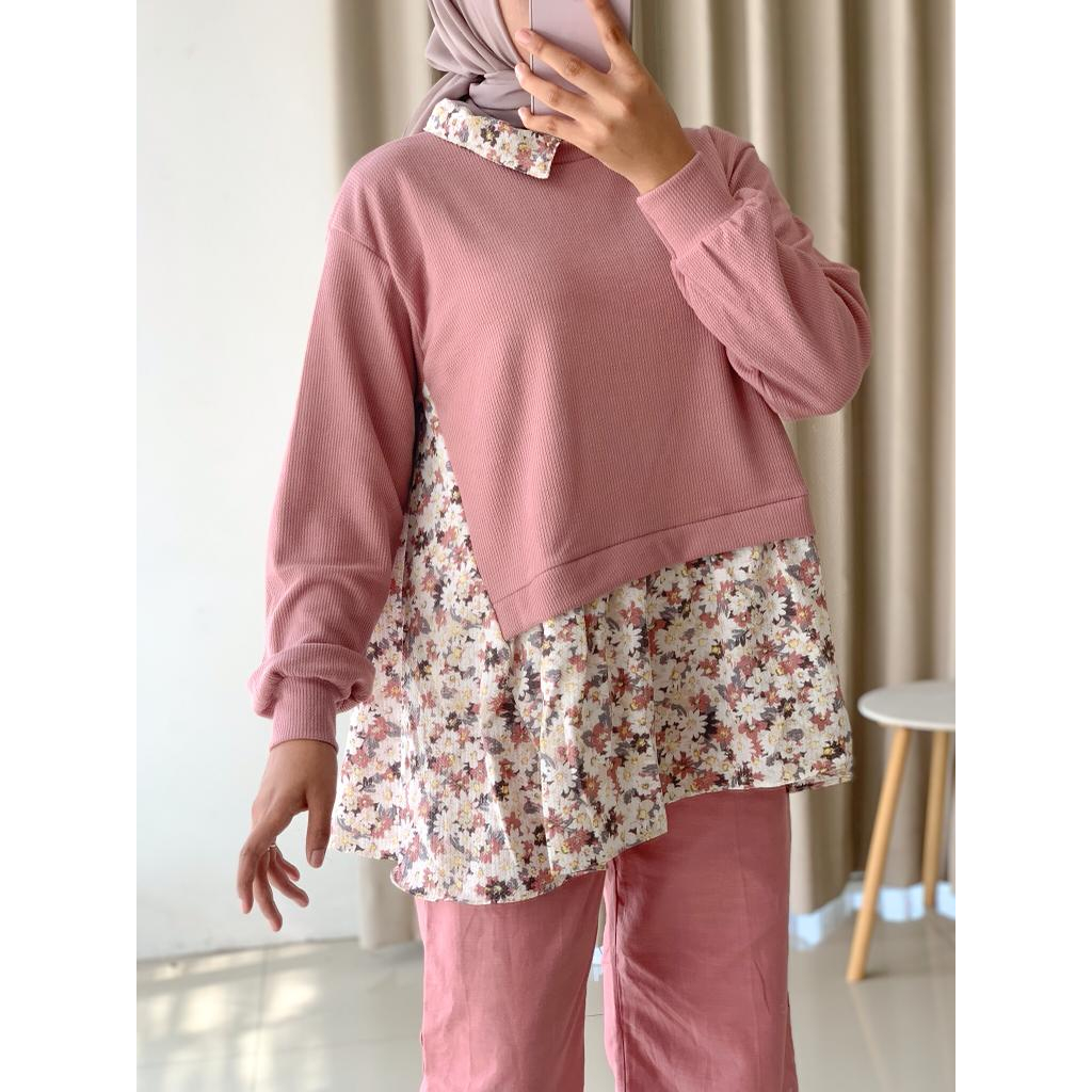 BLOUSE RIB KELANY FLOWER V2