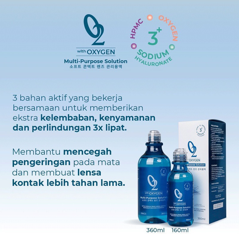 Cairan Pembersih Softlens New O2 with Oxygen Multi Purpose Solution