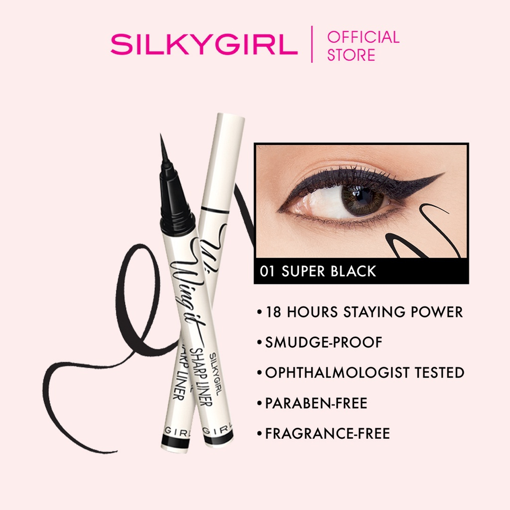 SILKYGIRL Wing It Sharp Liner Super Black