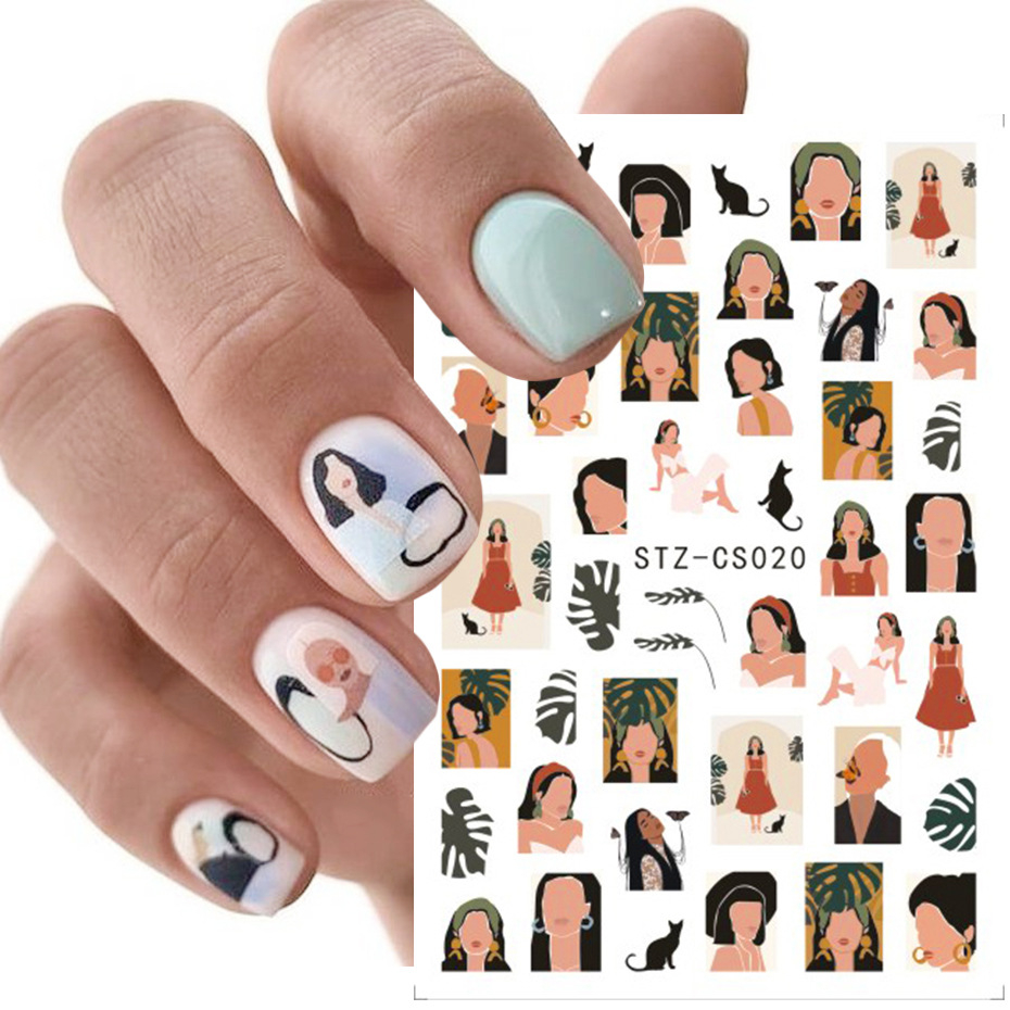 TAO Stiker Kuku Colorful Nail Art Sticker series STZ-CS