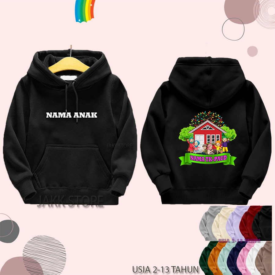 Sweater Hoodie Anak CUSTOM NAMA+GAMBAR Usia 2 3 4 5 6 7 8 9 10 11 12 13 Tahun / Hodie anak Distro Unisex Perempuan Laki Laki