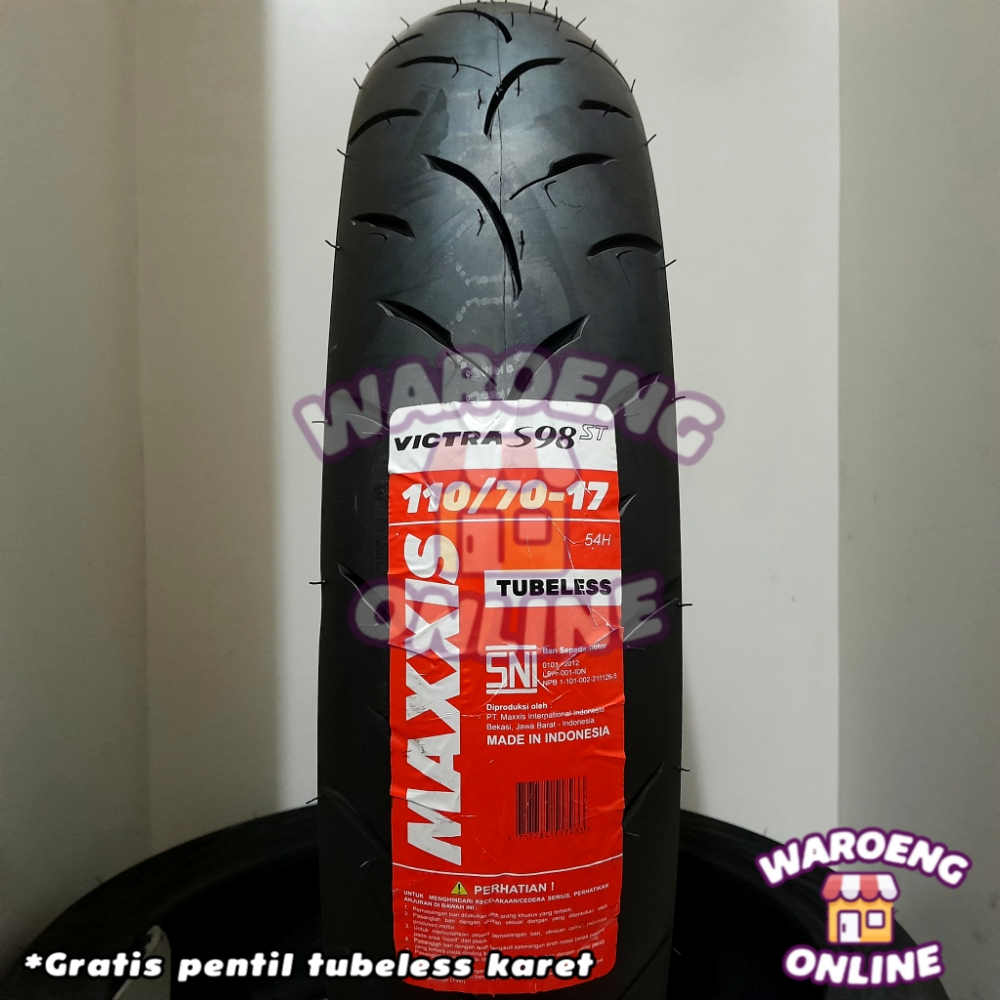 MAXXIS VICTRA S98ST RING 17 BAN TUBELESS BAN MOTOR RACING BAN SUPERMOTO BAN NIKUNG MOTOR R15 NINJA R