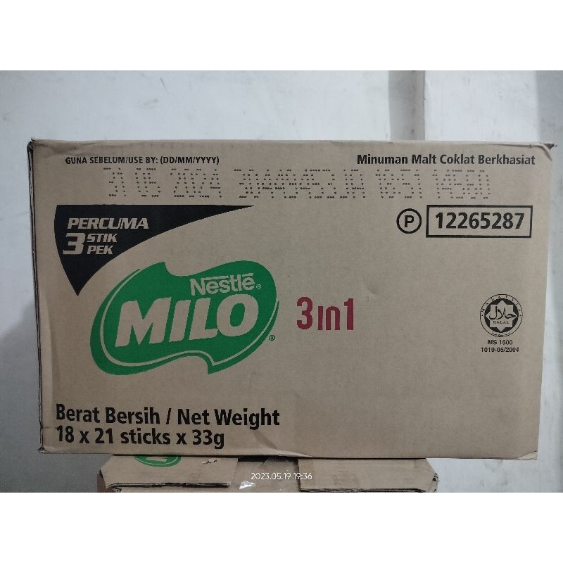 

Milo 3in1 per dus (18+3stik)