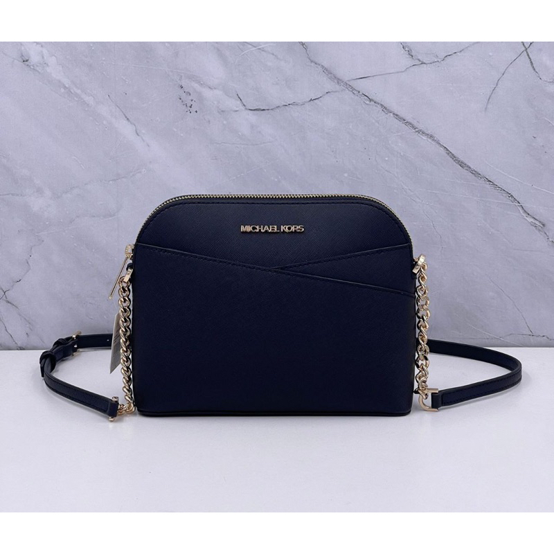 MICHAEL KORS JET SET MEDIUM DOME CROSSBODY LEATHER