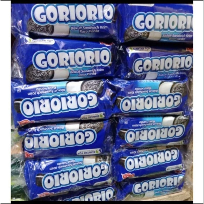 

Goriorio Biskuit Sandwich Krim 1 Pak isi 20 Pcs Cemilan Enak
