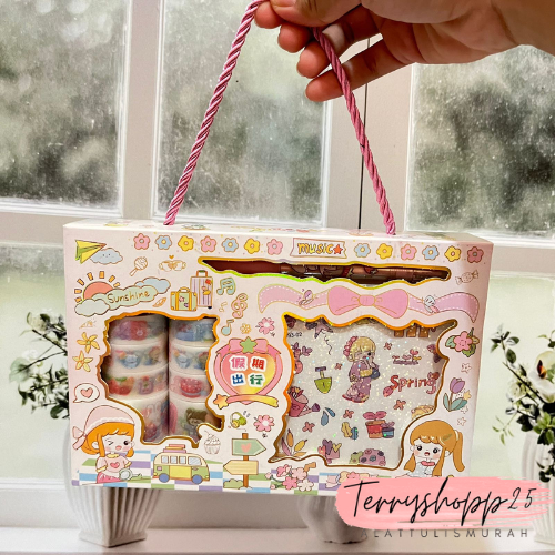 

Stiker Dan Washitape Bag Kode SZ93 Stiker Anti Air Free Cutter Pen Lucu