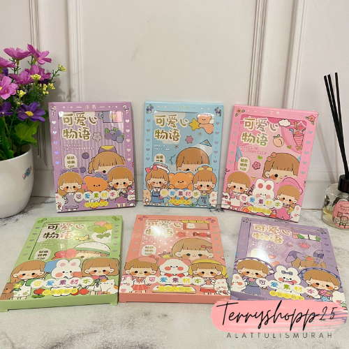 

Buku Stiker Karakter Cewe 4 warna Stiker Anti Air Buku Stiker Viral Kode SZ55 Cod