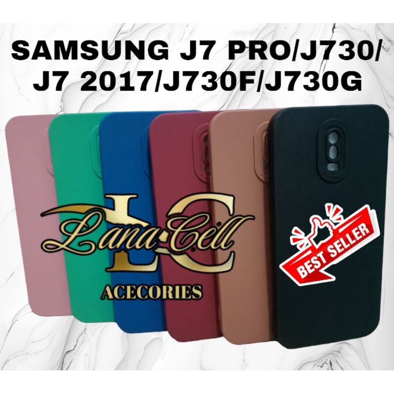 SoftCase ProCamera SAMSUNG J7 PRO / J730 / J7 2017 / J730F / J730G Selicon Macaron Full Cover Bahan 