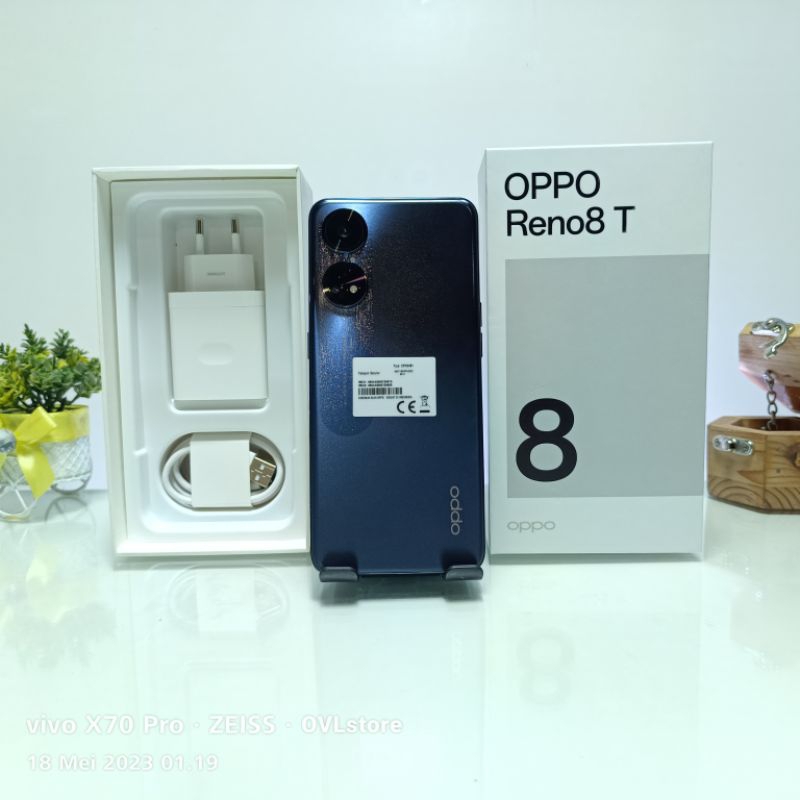 HP SECOND OPPO RENO 8T 8/256 GB HP BEKAS RENO8 T RAM 8 MEMORI 256GB