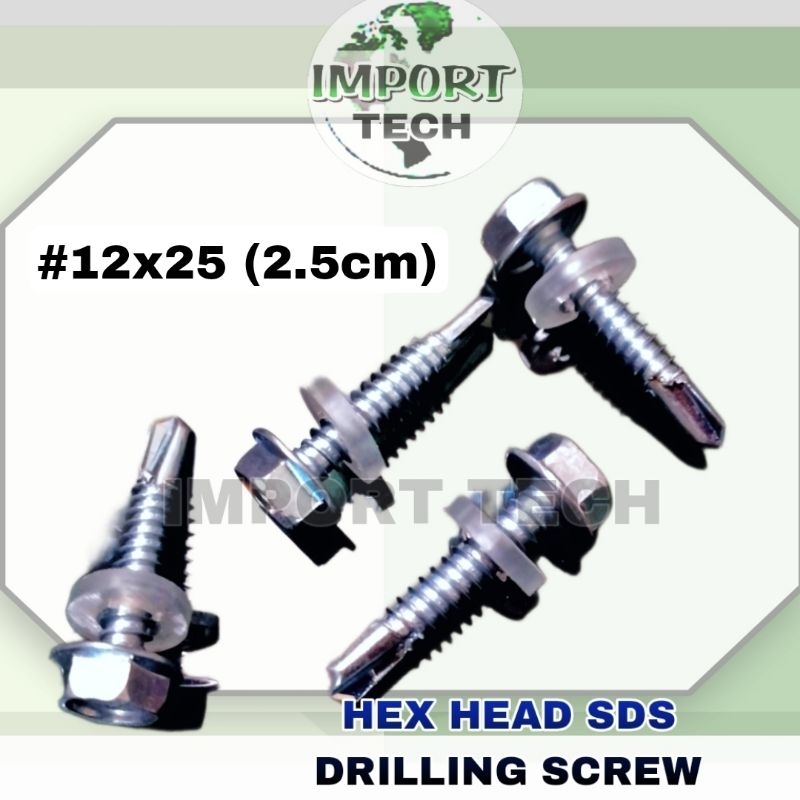 Baut Sekrup Skrup Baja Ringan 12x25 Roofing Galvalum Driling Murah