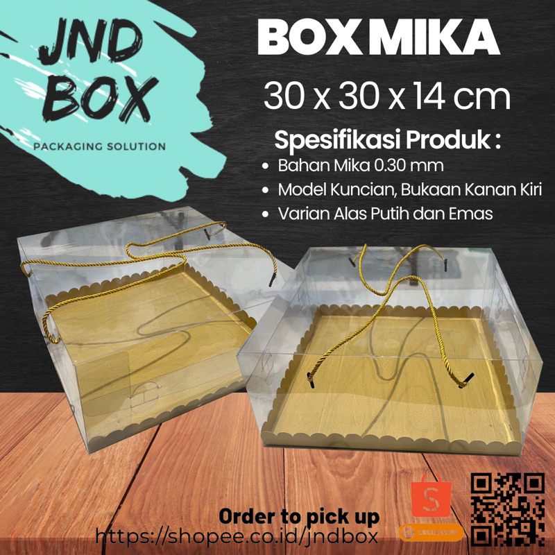 Box Mika Doskue 30 x 30 x 14 cm (Min Order 2 Pcs)