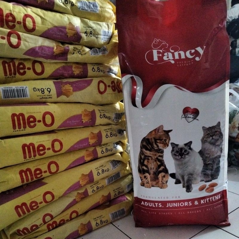 Fancy 20 Kg Dry Food Fancy Cat 20 Kg All Stages Makanan Kucing cocok Untung segala usia Chiken &amp; Salmon liver