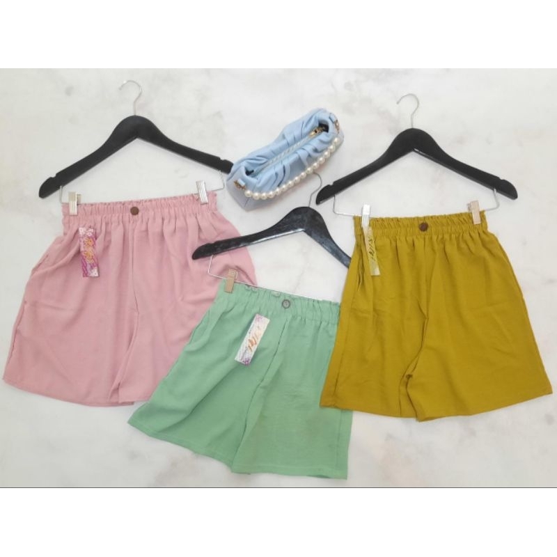 NEW CHACHA HOTPANTS CELANA PENDEK CRINGKLE DEODARA RAYON