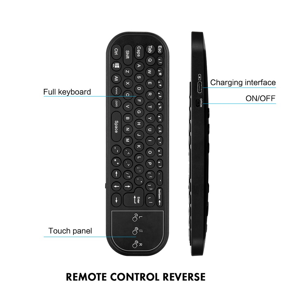 G60S PRO - 2.4G BT 5.0 Dual Design - Air Mouse Remote Voice Backlight