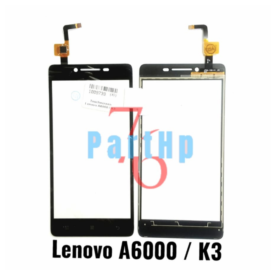 Touchscreen Layar Kaca Sentuh Lenovo A6000 / K3 / Layar Kaca TS - Hitam