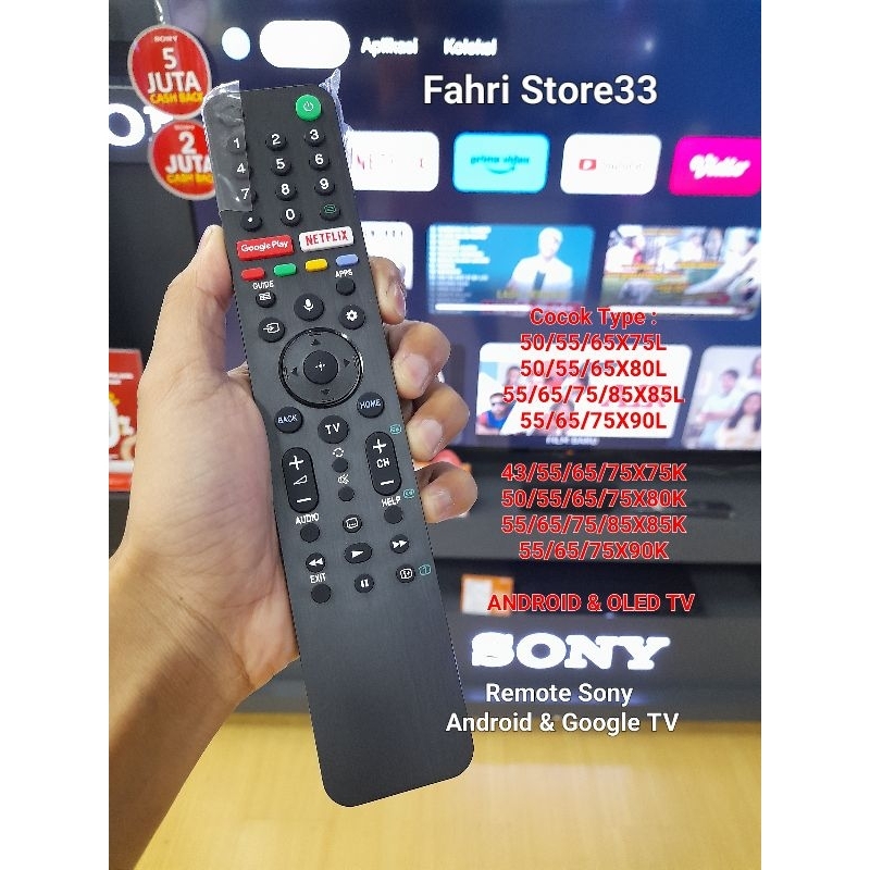 Remote Tv Sony Android RMF-TX500P & RMF-TX520P