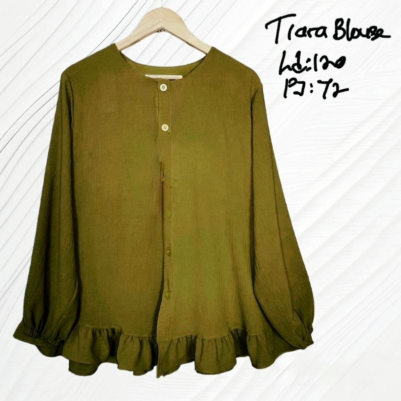 TIARA BLOUSE/ATASAN JUMBO/ATASAN WANITA/BLOUSE JUMBO/BIG SIZE LD120/BUSUI &amp;BUMIL/COD!!!