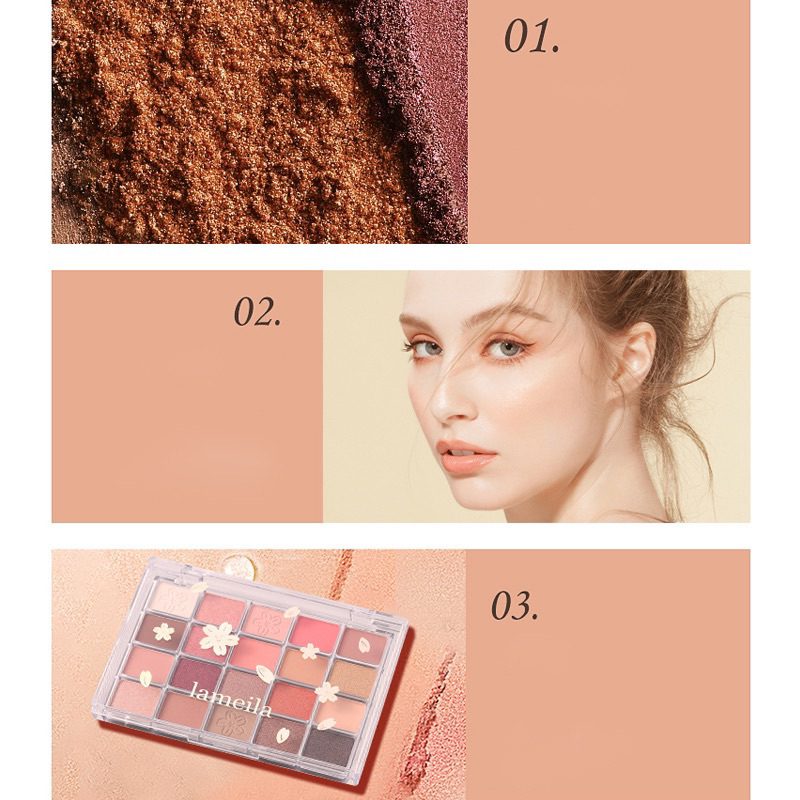 LAMEILA 5190 EYESHADOW PALLETE 20 COLORS LONG LASTING