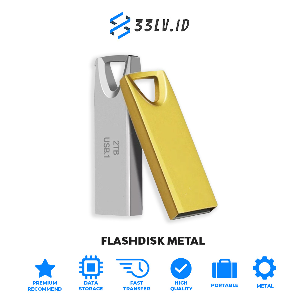 【33LV.ID】 Flashdisk 2TB USB 3.1 Metal High Speed Kapasitas 2TB