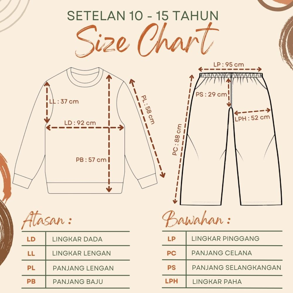 RG Setelan Baju Anak Perempuan PP ( 10 - 15 Tahun ) Bahan Katun / Setelan Dress Anak Perempuan / Setelan Anak Karakter / Setelan Import