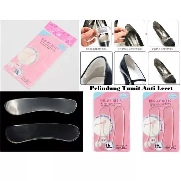 Pelindung Kaki Tumit Belakang Silicon Pelindung Lecet Hug My Heels Anti Lecet Bahan Gel Silikon Empuk F1017