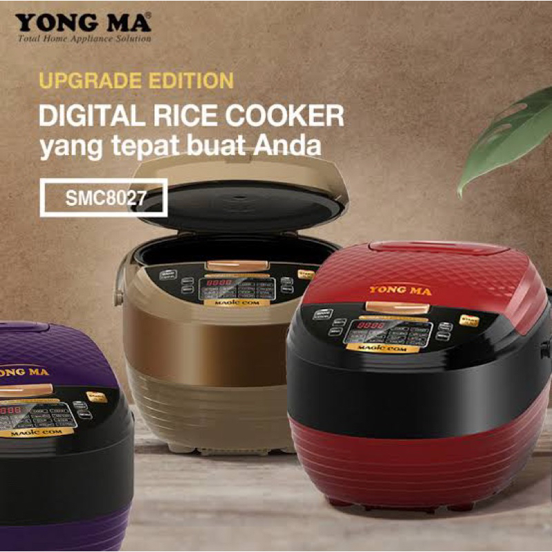 KOTA BATAM - MAGIC COM YONGMA / YONG MA UPGRADE VERSION TERBARU RICE COOKER DIGITAL SMC-8027 14 FUNG
