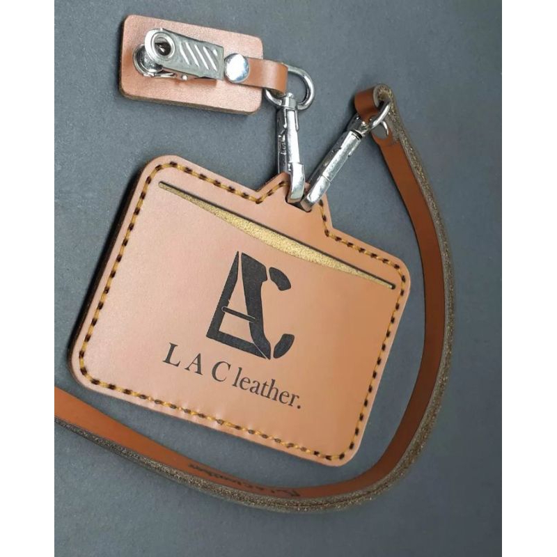 

Lanyard Nametag Id Card Holder Kulit