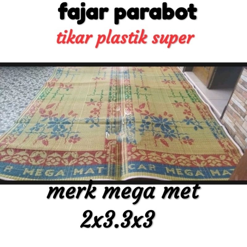 tikar plastik samak lipat ukuran 2x3 cap megamet