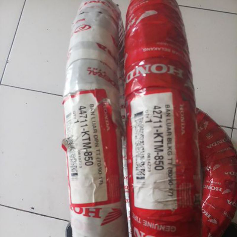 SEPASANG / 1 SET BAN AHM FEDERAL KTM TUBETYPE  ( TT ) 70 / 90 - 17 & 80 / 90 - 17 RING 17 TL - TUBEL