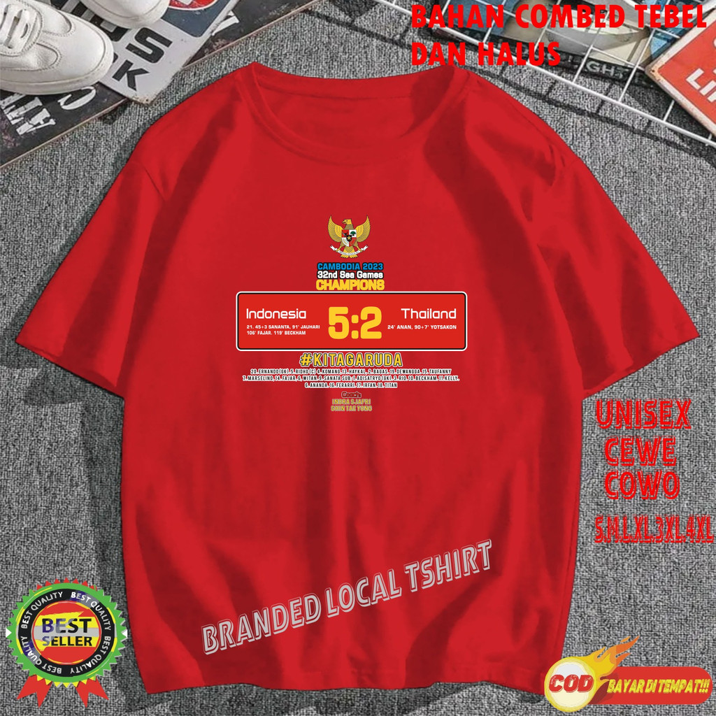 promo kaos sea game indonesia 5-2 sea game cambodia kaos viral unisex pria dan wanita