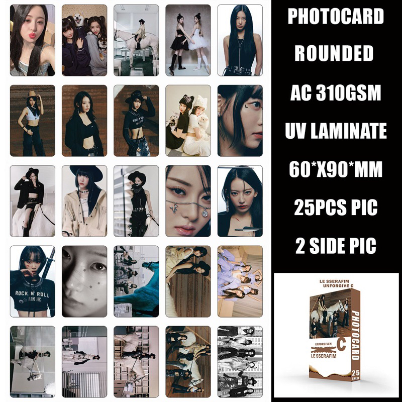 darurat.kpop - Photocard LE SSERAFIM unforgiven 1 set