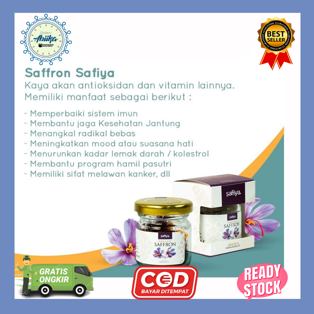 

Saffron Safiya Asli Iran – Premium Grade A Super Negin 1g
