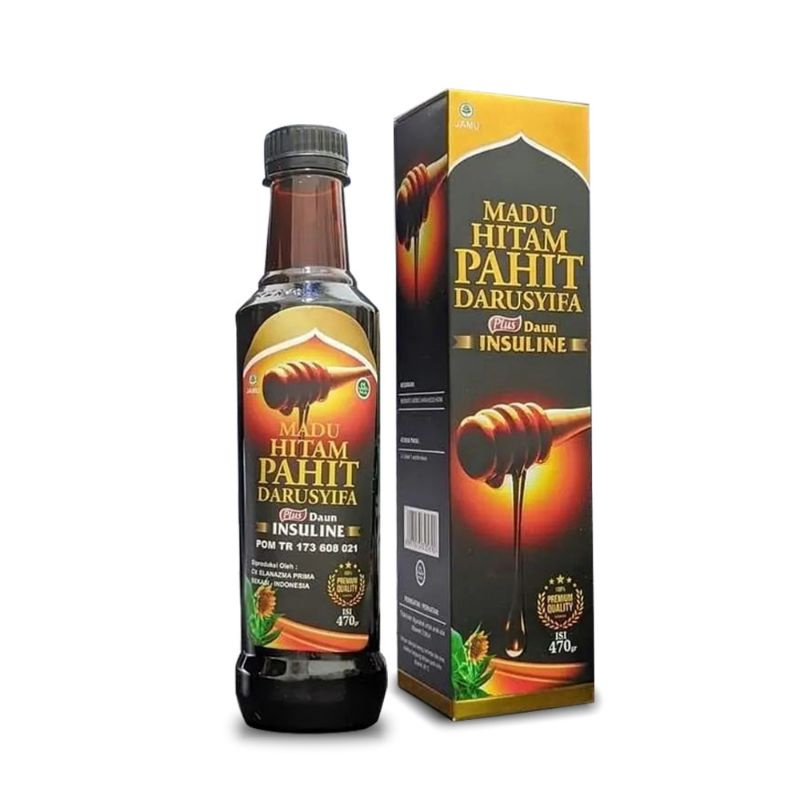 

MADU HITAM PAHIT DARUSYIFA PLUS INSULIN 470gram Exp12/2024