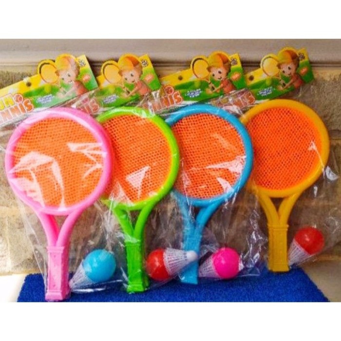 [LU7] Mainan Raket LU 7 - Mainan Olahraga Anak Raket Tenis Badminton - Mainan Bulu Tangkis / Bola Ping Pong Mainan Edukasi Outdoor