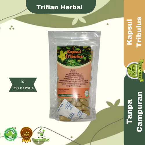 Kapsul Herbal Tribulus isi 100 kapsul untuk kesehatan trifian herbal