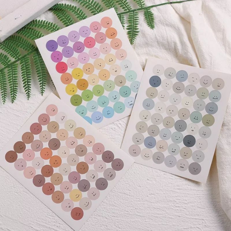 

Emoji Face Stickers Decor Journal Diary 1pc