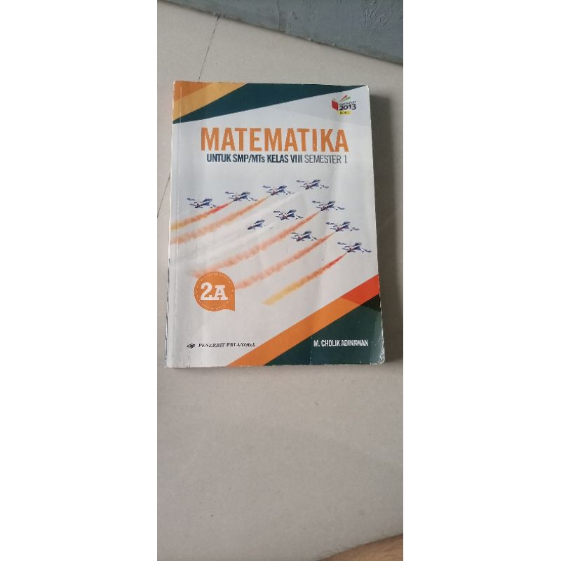 

Buku Matematika kelas 8 (semester 1) Penerbit Erlangga