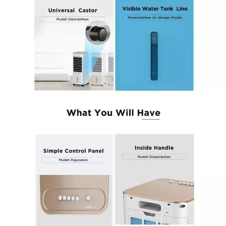 Midea Air Cooler AC100-18B 4.8 Liter Putih PROMOO HEBOHHH