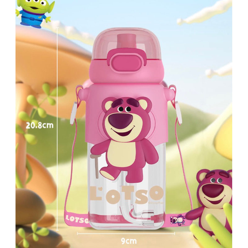 Botol Minum Tritan Sedot Teguk 600ml Motif Alien Buzz Lotso Kuromi Cinnamoroll BPA Free