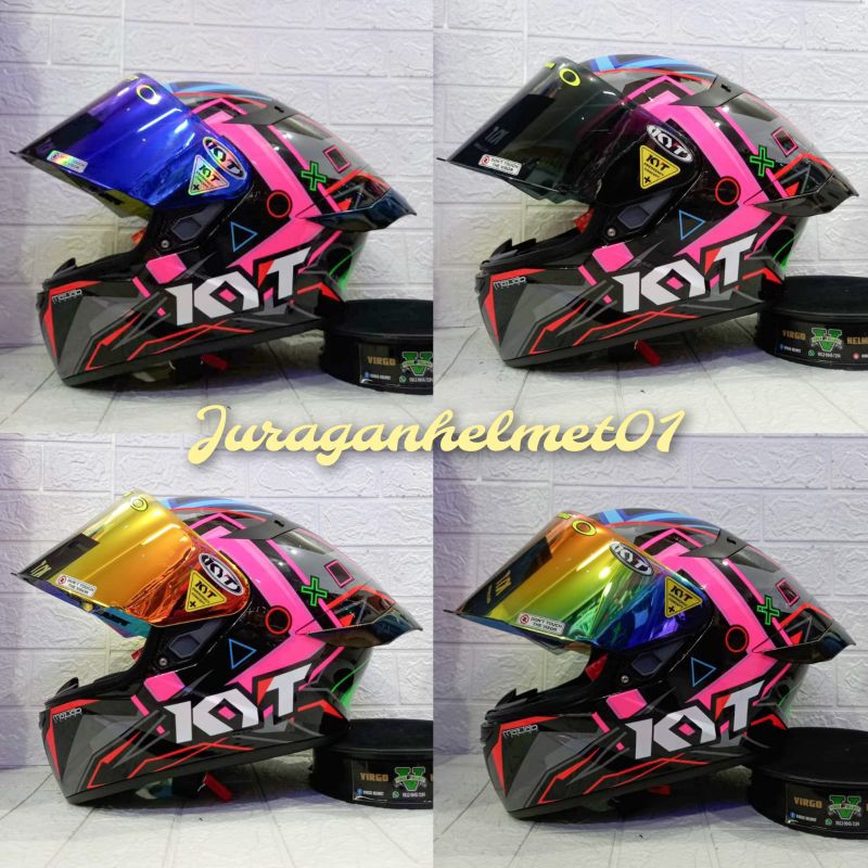 HELM KYT TT COURSE MOTIF RATTHAPARK PLAY REPLICA PAKET GANTENG|HELM KYT TTC MOTIF