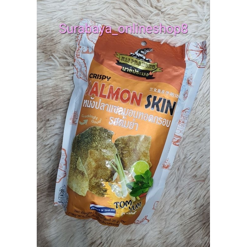

Salmon Skin TomYum Flavour #Snack Crispy #Import Thailand #original #Nai pramong