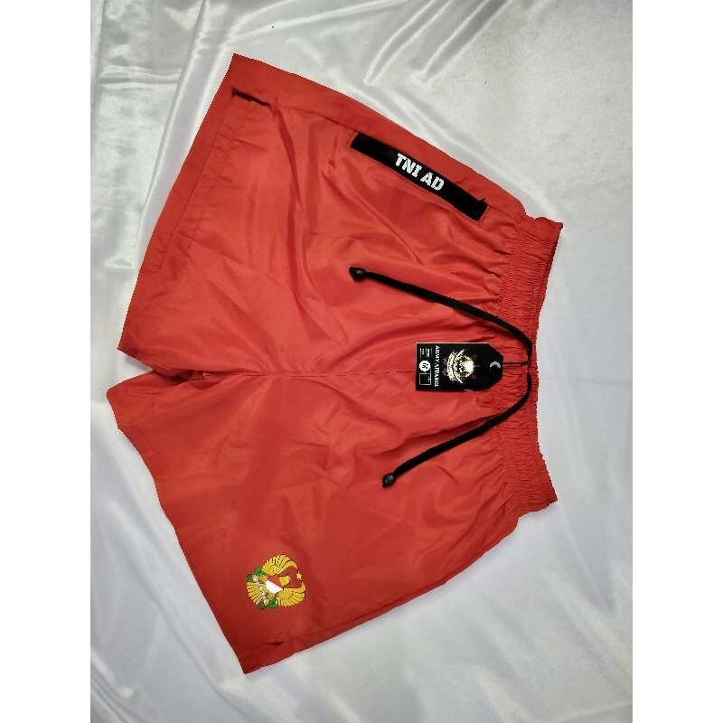 CELANA RUNNING MERAH/ CELANA PENDEK PRIA DAN WANITA/CELANA AEROBIK KEREN/CELANA RUNNING PERASUT / CE