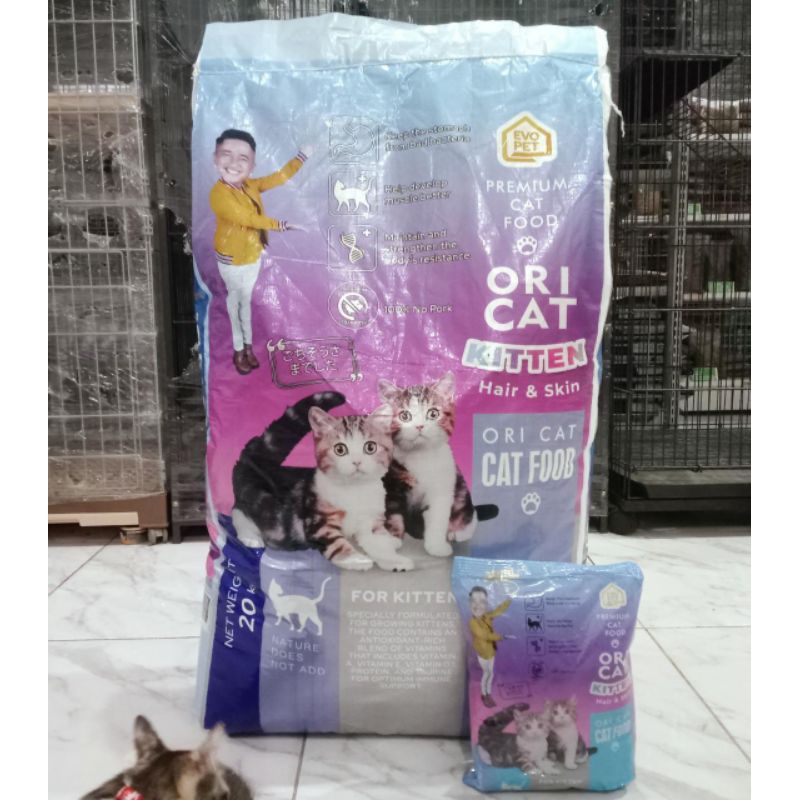 Makanan kucing ORI CAT KITTEN 20kg (Ekspedisi) makanan kucing anakan oricat kitten hair&amp;skin