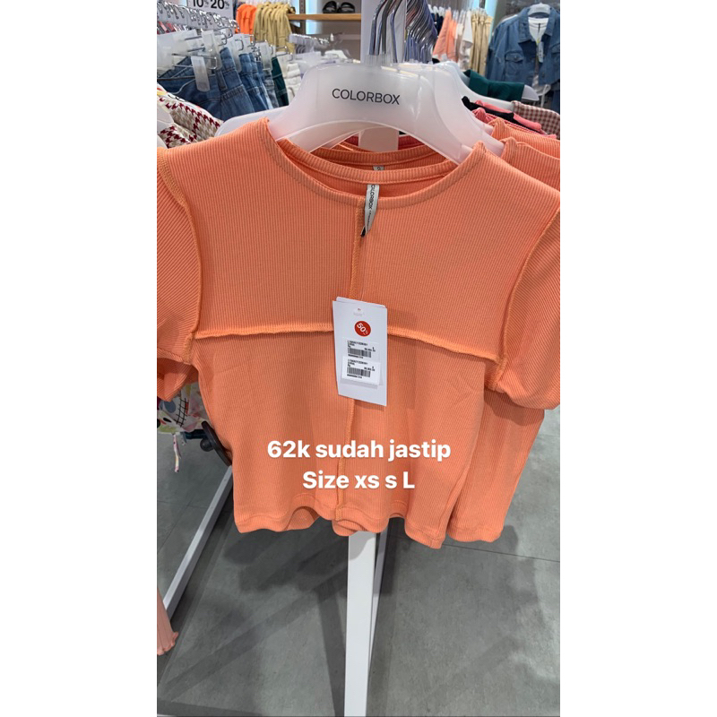 crop tee colorbox box sale